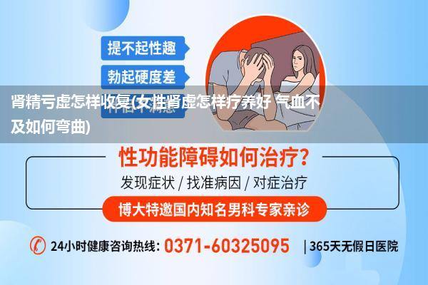 肾精亏虚怎样收复(女性肾虚怎样疗养好 气血不及如何弯曲)