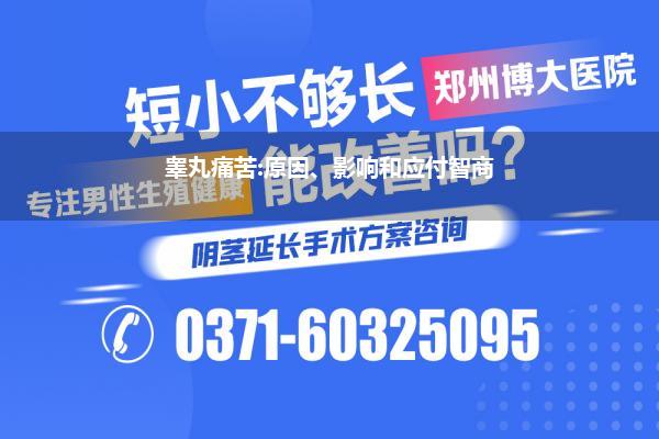 睾丸痛苦:原因、影响和应付智商