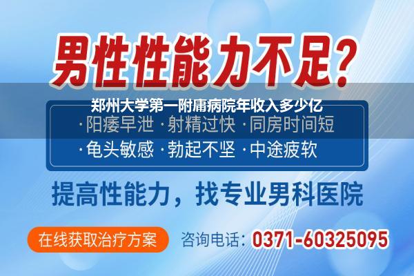 郑州大学第一附庸病院年收入多少亿