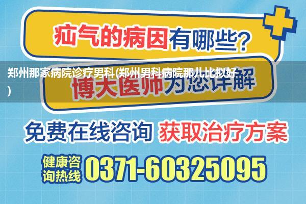 郑州那家病院诊疗男科(郑州男科病院那儿比拟好)