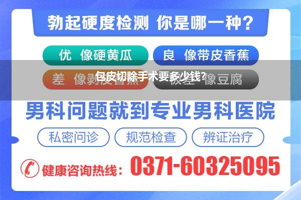 包皮切除手术要多少钱?