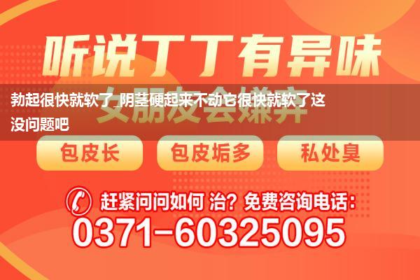 勃起很快就软了_阴茎硬起来不动它很快就软了这没问题吧