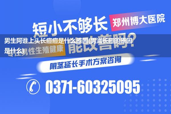 男生阿谁上头长痘痘是什么原因(男滋长痘的原因是什么)
