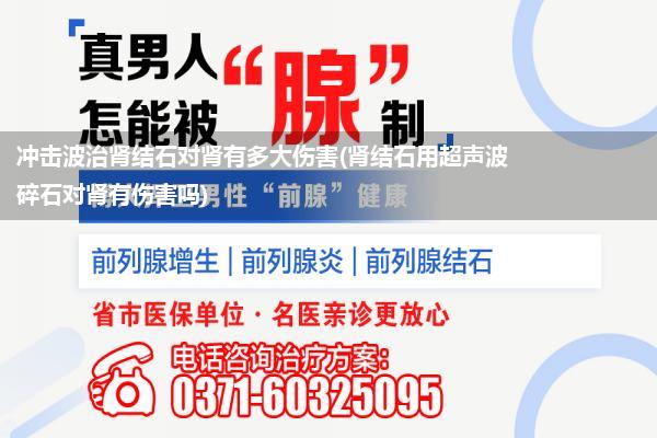 冲击波治肾结石对肾有多大伤害(肾结石用超声波碎石对肾有伤害吗)